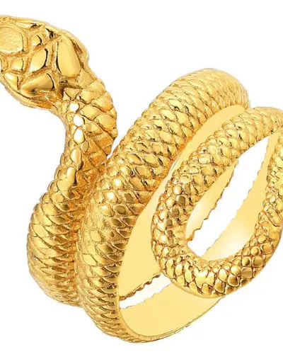 Bague Serpent Doré